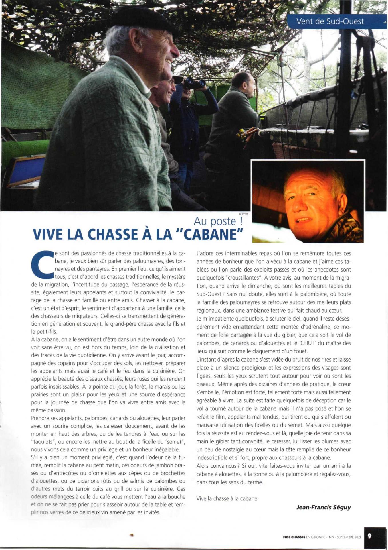 Article jean francis seguy
