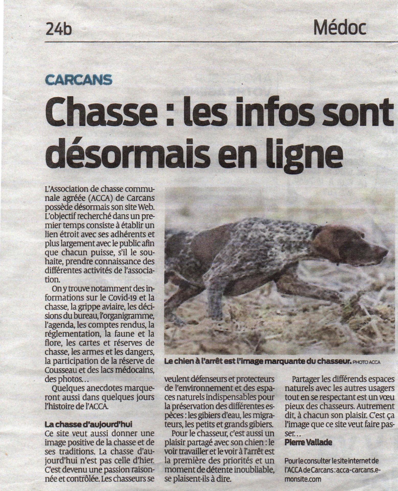 Article sud ouest acca